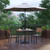Flash Furniture XU-DG-810060362-UB19BGY-GG 35.25" W x 29.5" H Square Patio Dining Table Set