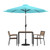 Flash Furniture XU-DG-810060062-UB19BTL-GG 35.25" W x 29.5" H Square Patio Dining Table Set
