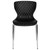 Flash Furniture LF-7-07C-BLK-GG Black Plastic Back and Seat Chrome Frame Finish Stacking Lowell Chair