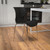 Flash Furniture LF-7-07C-BLK-GG Black Plastic Back and Seat Chrome Frame Finish Stacking Lowell Chair