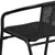 Flash Furniture 2-TLH-037-BK-GG 352 Lbs. Black Ratan with Metal Frame Stack Chair