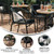 Flash Furniture 2-TLH-037-BK-GG 352 Lbs. Black Ratan with Metal Frame Stack Chair