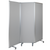 Flash Furniture BR-PTT001-3-MP-60183-GG 71" W 3 Sections Aluminum Border Double Sided Whiteboard or Cloth Partition