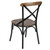 Flash Furniture X-BACK-METAL-FW Ash Wood Side Chair