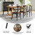 Flash Furniture X-BACK-METAL-FW Ash Wood Side Chair