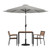 Flash Furniture XU-DG-810060062-UB19BGY-GG 35.25" W x 29.5" H Square Patio Dining Table Set