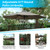 Flash Furniture XU-DG-810060062-UB19BGY-GG 35.25" W x 29.5" H Square Patio Dining Table Set