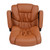 Flash Furniture CX-1179H-BR-GG 400 Lbs. Brown Leathersoft Upholstery Swivel Chair