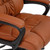 Flash Furniture CX-1179H-BR-GG 400 Lbs. Brown Leathersoft Upholstery Swivel Chair