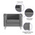Flash Furniture ZB-REGAL-810-1-CHAIR-GY-GG Gray LeatherSoft Straight Arm Hercules Regal Series Chair