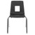 Flash Furniture ADV-SSC-18BLK Black Stackable Polypropylene Seat Chair