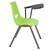 Flash Furniture RUT-EO1-GN-LTAB-GG 880 Lbs. Green Plastic Left Handed Tablet Arm Hercules Series Ergonomic Shell Chair