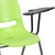 Flash Furniture RUT-EO1-GN-LTAB-GG 880 Lbs. Green Plastic Left Handed Tablet Arm Hercules Series Ergonomic Shell Chair