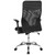 Flash Furniture LF-W-83A-GG 25" W Black Adjustable Seat Height Milford Ergonomic Chair