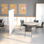 Flash Furniture BR-PTT001-3-M-60183-GG 71" W 3 Sections Aluminum Border Whiteboard Partition