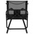 Flash Furniture 2-ET-SWVLPTO-30-BK-GG 300 Lbs. Black Galvanized Steel Rectangular Patio Swivel Stool