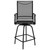 Flash Furniture 2-ET-SWVLPTO-30-BK-GG 300 Lbs. Black Galvanized Steel Rectangular Patio Swivel Stool