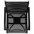 Flash Furniture 2-ET-SWVLPTO-30-BK-GG 300 Lbs. Black Galvanized Steel Rectangular Patio Swivel Stool