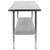 Flash Furniture NH-WT-2460-GG 24" x 60" Prep and Work Table