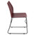 Flash Furniture RUT-498A-BY-GG Burgundy Plastic Seat and Back Black Powder Coated Metal Sled Base Frame Hercules Series Stacking Chair