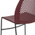 Flash Furniture RUT-498A-BY-GG Burgundy Plastic Seat and Back Black Powder Coated Metal Sled Base Frame Hercules Series Stacking Chair