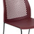 Flash Furniture RUT-498A-BY-GG Burgundy Plastic Seat and Back Black Powder Coated Metal Sled Base Frame Hercules Series Stacking Chair