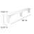 Flash Furniture XA-B-96X12-L-WH-GG 96" W Antique White Stained Wood Hercules Series Folding Rustic Farm Bench