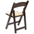 Flash Furniture XF-2903-CHOC-WOOD-GG 17.5" W Beige Beachwood Hercules Series Folding Chair