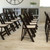 Flash Furniture XF-2903-CHOC-WOOD-GG 17.5" W Beige Beachwood Hercules Series Folding Chair