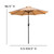 Flash Furniture XU-DG-810060364-UB19BTN-GG 35.25" W x 29.5" H Synthetic Teak Square Patio Dining Table Set