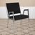 Flash Furniture XU-DG-60443-670-1-BK-GG 1500 Lbs. Black Hercules Series Bariatric Stacking Arm Chair
