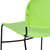 Flash Furniture RUT-188-GN-GG Green Polypropylene Seat and Back Black Powder Coated Metal Sled Base Frame Hercules Series Ultra Compact Stacking Chair