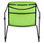 Flash Furniture RUT-188-GN-GG Green Polypropylene Seat and Back Black Powder Coated Metal Sled Base Frame Hercules Series Ultra Compact Stacking Chair