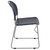 Flash Furniture RUT-188-NY-GG Navy Blue Polypropylene Seat and Back Black Powder Coated Metal Sled Base Frame Hercules Series Ultra Compact Stacking Chair