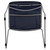 Flash Furniture RUT-188-NY-GG Navy Blue Polypropylene Seat and Back Black Powder Coated Metal Sled Base Frame Hercules Series Ultra Compact Stacking Chair