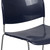 Flash Furniture RUT-188-NY-GG Navy Blue Polypropylene Seat and Back Black Powder Coated Metal Sled Base Frame Hercules Series Ultra Compact Stacking Chair