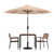 Flash Furniture XU-DG-810060062-UB19BTN-GG 35.25" W x 29.5" H Square Patio Dining Table Set