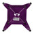 Flash Furniture ET-BT3503-18-PR-GG 250 Lbs. Purple Metal Welded Square Stool