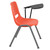 Flash Furniture RUT-EO1-OR-LTAB-GG 880 Lbs. Orange Plastic Left Handed Tablet Arm Hercules Series Ergonomic Shell Chair