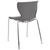 Flash Furniture LF-7-07C-GRY-GG Gray Plastic Back and Seat Chrome Frame Finish Stacking Lowell Chair