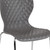 Flash Furniture LF-7-07C-GRY-GG Gray Plastic Back and Seat Chrome Frame Finish Stacking Lowell Chair