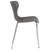 Flash Furniture LF-7-07C-GRY-GG Gray Plastic Back and Seat Chrome Frame Finish Stacking Lowell Chair