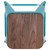 Flash Furniture 4-ET-31320W-30-TL-R-GG 500 Lbs. Teal Metal Frame with Wood Seat Indoor Bar Stool