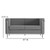 Flash Furniture ZB-REGAL-810-SET-GY-GG Gray Leather Hercules Regal Series Reception Set