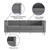 Flash Furniture ZB-REGAL-810-SET-GY-GG Gray Leather Hercules Regal Series Reception Set