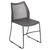 Flash Furniture RUT-498A-GY-GG Gray Plastic Seat and Back Black Powder Coated Metal Sled Base Frame Hercules Series Stacking Chair