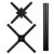 Flash Furniture GC-M-BLK-15-CHR-GG 36" Dia. Cherry Round X-Base Conference Table