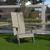 Flash Furniture JJ-C14509-GY-GG 30.5" W Gray All-Weather Poly Resin Wood Sawyer Modern Adirondack Chair