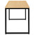 Flash Furniture GC-GF156-12-MAP-BK-GG 47 "W Black Metal Frame Laminated Maple Top with PVC Edging Computer Desk