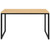 Flash Furniture GC-GF156-12-MAP-BK-GG 47 "W Black Metal Frame Laminated Maple Top with PVC Edging Computer Desk